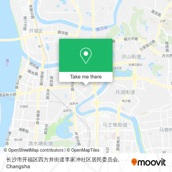 长沙市开福区四方井街道李家冲社区居民委员会 map