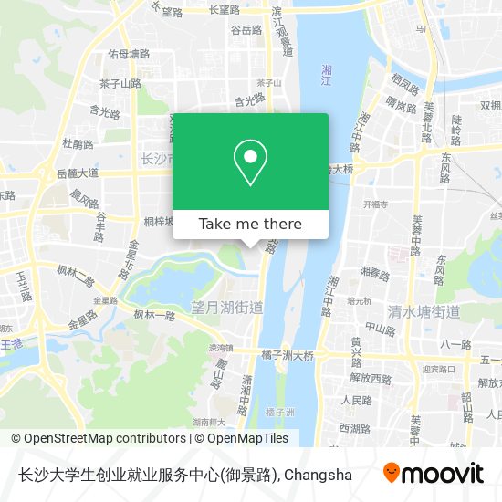 长沙大学生创业就业服务中心(御景路) map