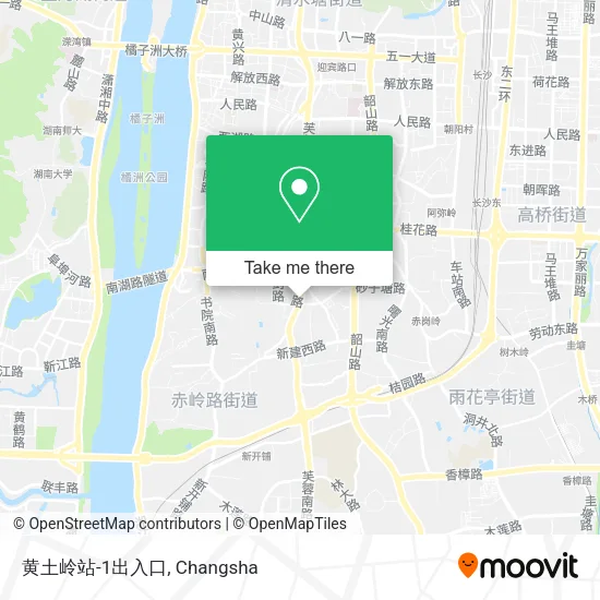 黄土岭站-1出入口 map