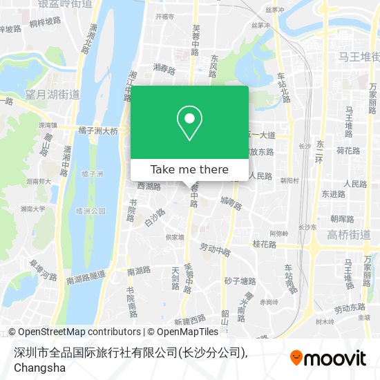 深圳市全品国际旅行社有限公司(长沙分公司) map