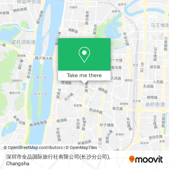 深圳市全品国际旅行社有限公司(长沙分公司) map