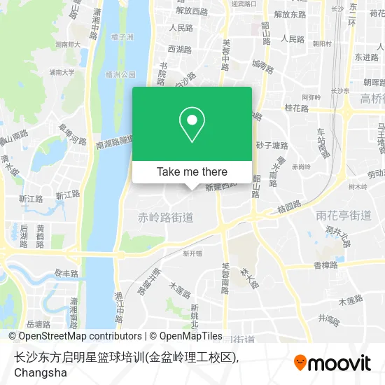长沙东方启明星篮球培训(金盆岭理工校区) map