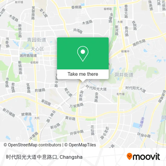 时代阳光大道中意路口 map