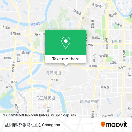 益阳麻将馆(马栏山) map