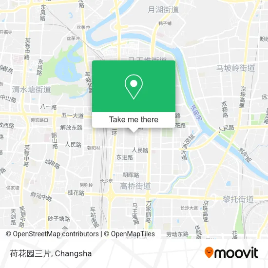 荷花园三片 map