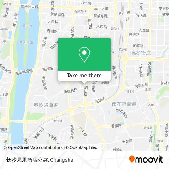 长沙果果酒店公寓 map