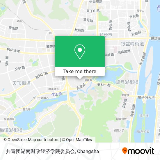 共青团湖南财政经济学院委员会 map