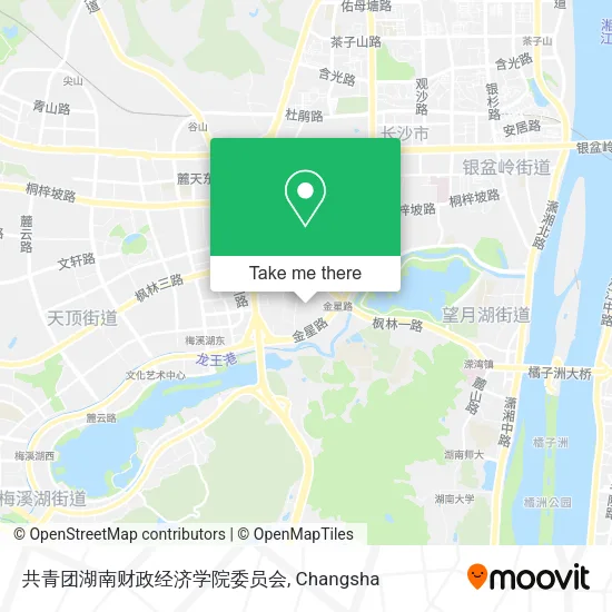 共青团湖南财政经济学院委员会 map