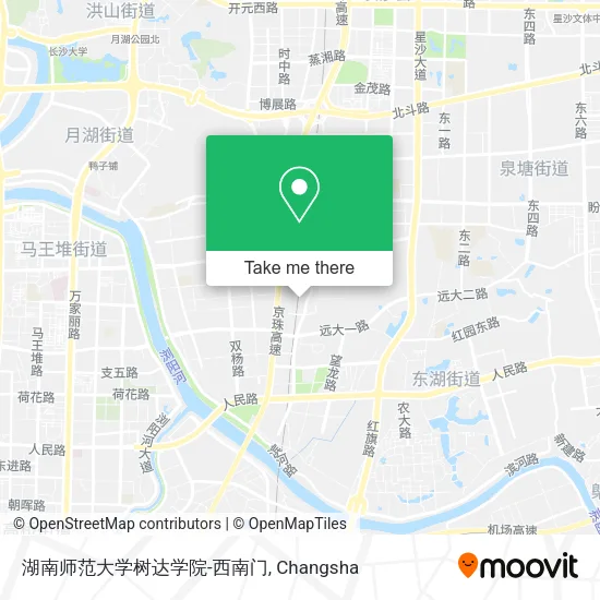 湖南师范大学树达学院-西南门 map