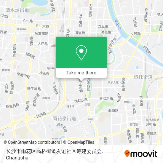 长沙市雨花区高桥街道友谊社区筹建委员会 map