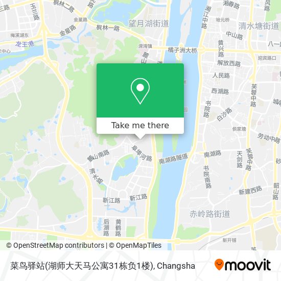 菜鸟驿站(湖师大天马公寓31栋负1楼) map