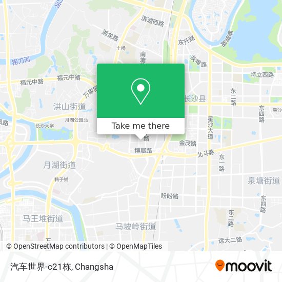 汽车世界-c21栋 map