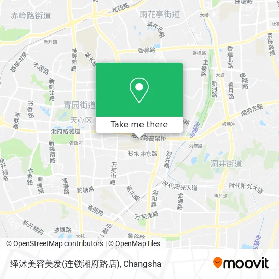 绎沭美容美发(连锁湘府路店) map