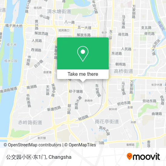 公交园小区-东1门 map