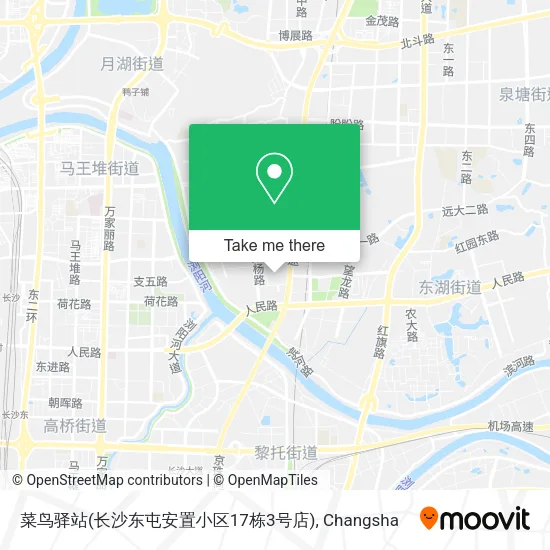 菜鸟驿站(长沙东屯安置小区17栋3号店) map