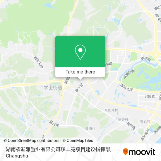 湖南省新雅置业有限公司联丰苑项目建设指挥部 map