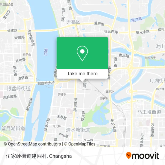 伍家岭街道建湘村 map