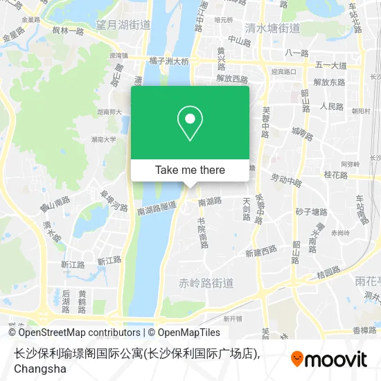 长沙保利瑜璟阁国际公寓(长沙保利国际广场店) map