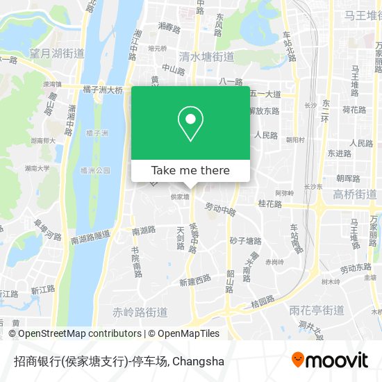 招商银行(侯家塘支行)-停车场 map