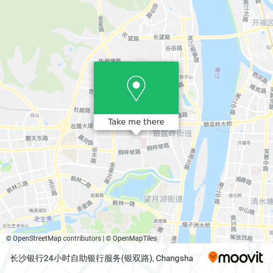 长沙银行24小时自助银行服务(银双路) map