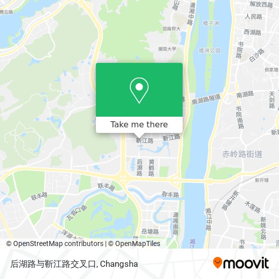 后湖路与靳江路交叉口 map