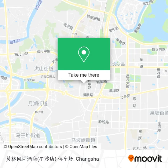 莫林风尚酒店(星沙店)-停车场 map
