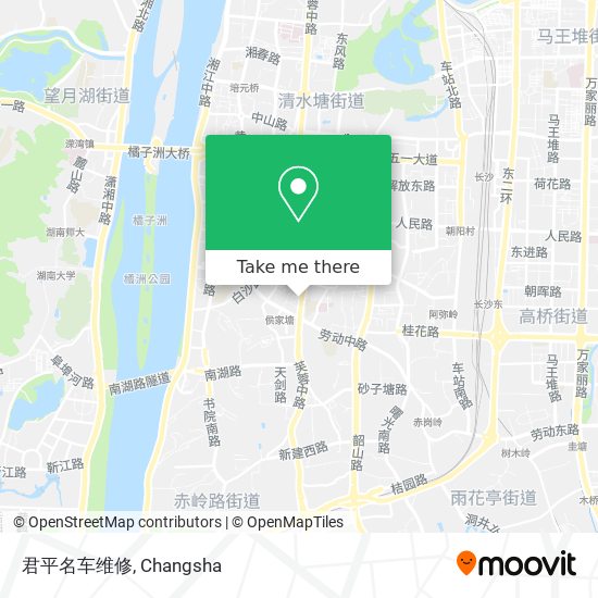 君平名车维修 map