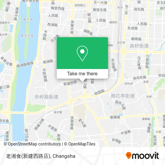 老湘食(新建西路店) map