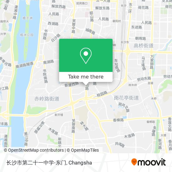 长沙市第二十一中学-东门 map