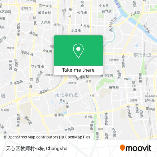 天心区教师村-6栋 map