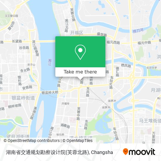 湖南省交通规划勘察设计院(芙蓉北路) map