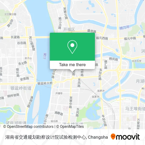 湖南省交通规划勘察设计院试验检测中心 map