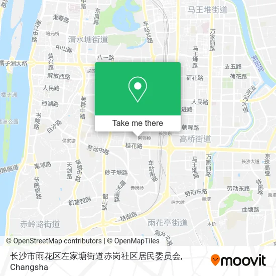 长沙市雨花区左家塘街道赤岗社区居民委员会 map