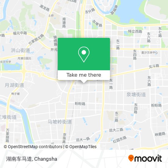 湖南车马道 map