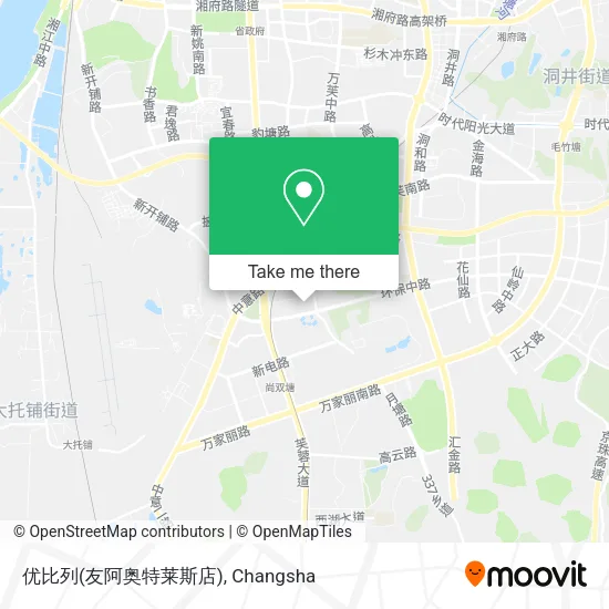 优比列(友阿奥特莱斯店) map
