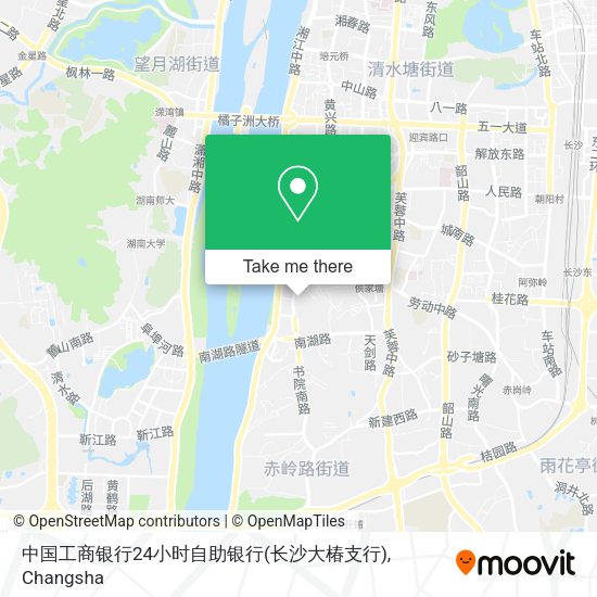 中国工商银行24小时自助银行(长沙大椿支行) map