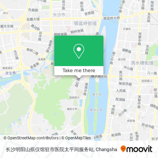 长沙明阳山殡仪馆驻市医院太平间服务站 map