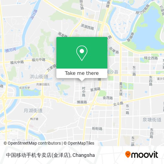 中国移动手机专卖店(金泽店) map