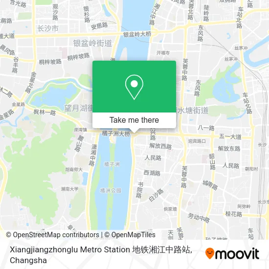 Xiangjiangzhonglu Metro Station 地铁湘江中路站 map