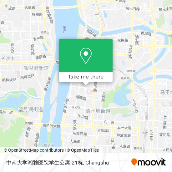 中南大学湘雅医院学生公寓-21栋 map