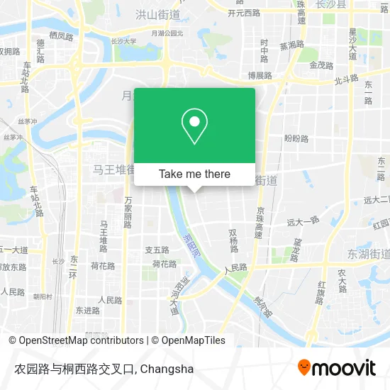 农园路与桐西路交叉口 map