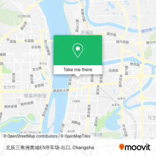 北辰三角洲奥城E5停车场-出口 map