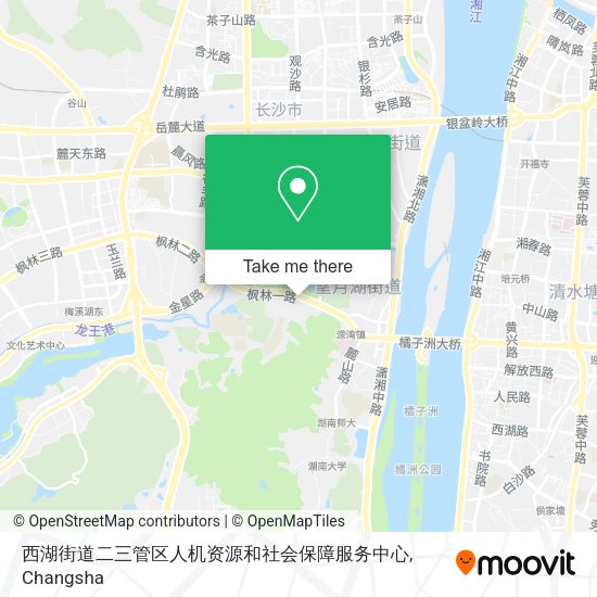 西湖街道二三管区人机资源和社会保障服务中心 map