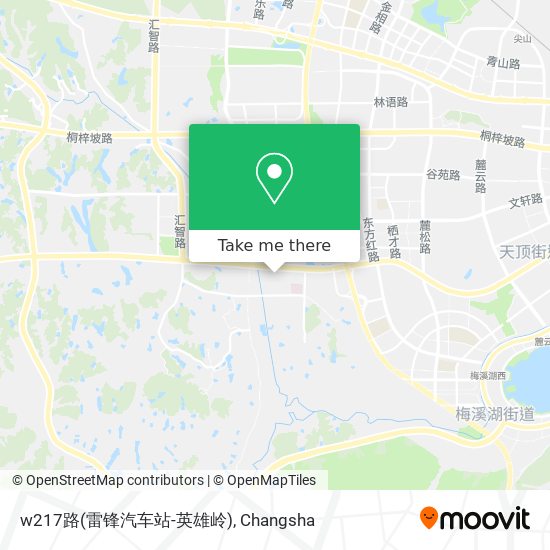 w217路(雷锋汽车站-英雄岭) map