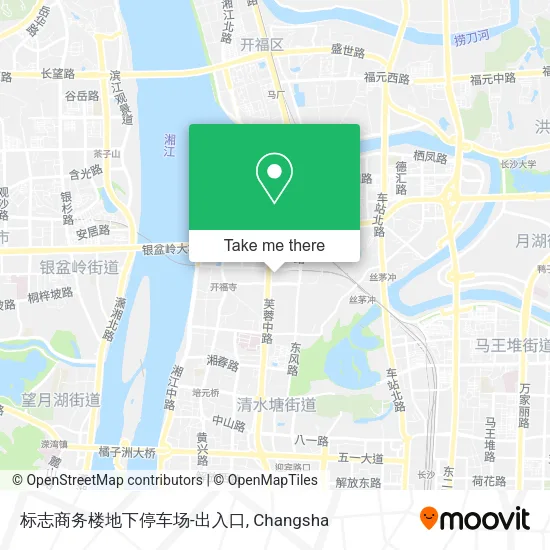 标志商务楼地下停车场-出入口 map