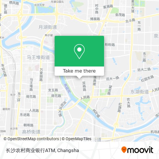 长沙农村商业银行ATM map