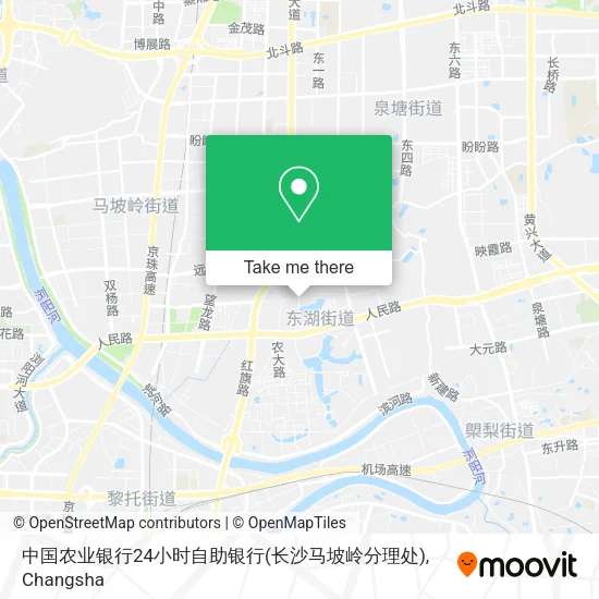 中国农业银行24小时自助银行(长沙马坡岭分理处) map