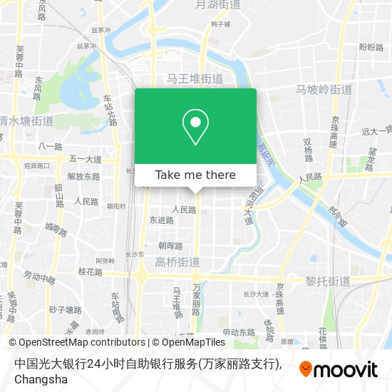 中国光大银行24小时自助银行服务(万家丽路支行) map