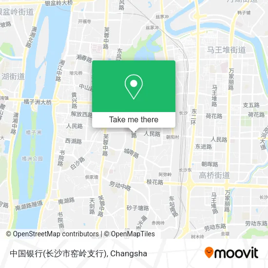 中国银行(长沙市窑岭支行) map