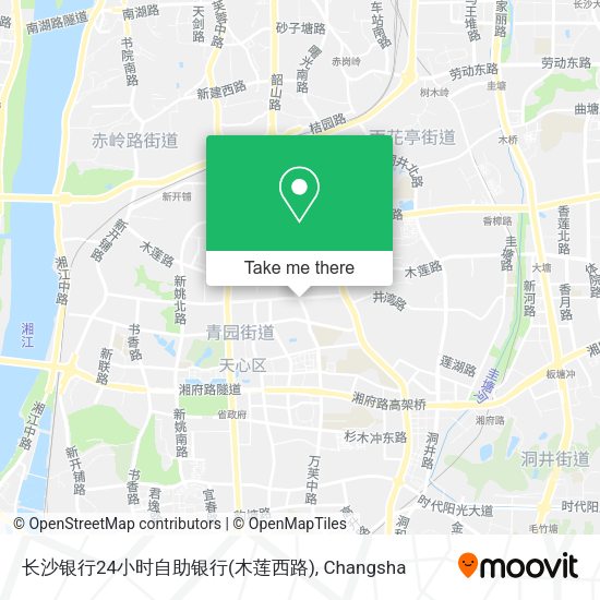 长沙银行24小时自助银行(木莲西路) map